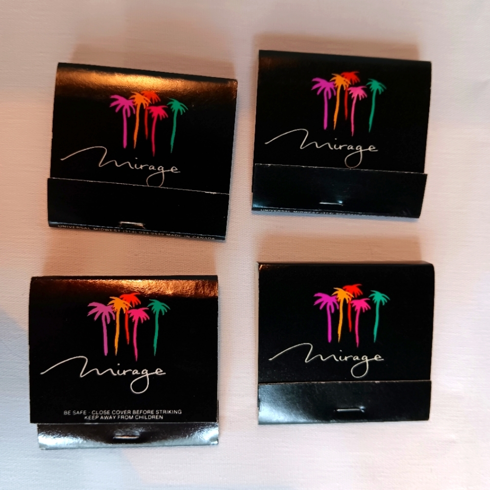 Mirage Casino Match Books Lot 4